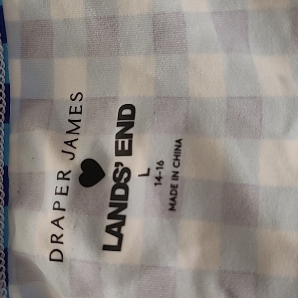 Lands' End Draper James Women's Adjustable Long Sleeve Swim Tunic Rash Guard - Picture 8 of 9